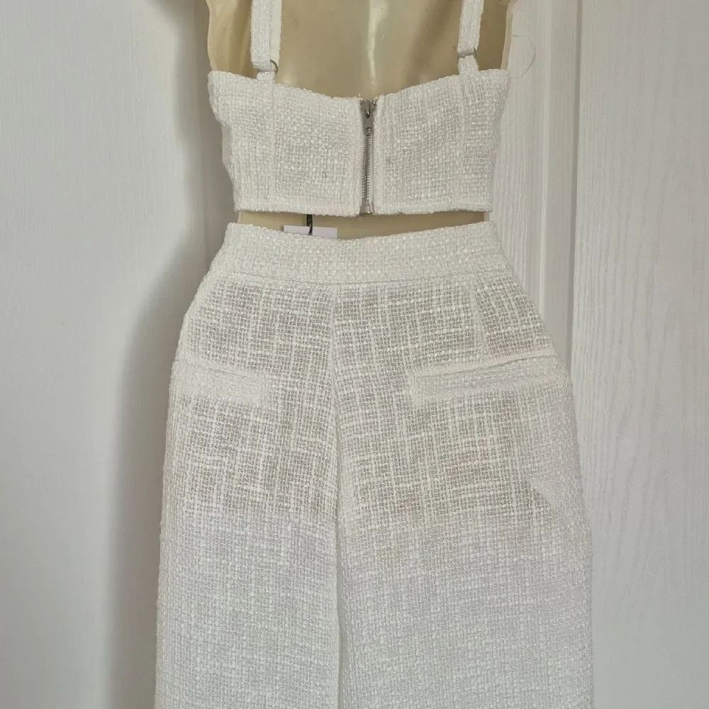 Showpo White Textured Two-Piece Set - Picture 8 of 16